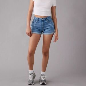 AE Stretch Curvy Denim Mom Short